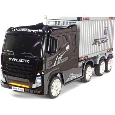 Daimex elektrické autíčko kamion Champion Truck 4x4 s návěsem a kontejnerem černá – Zboží Mobilmania