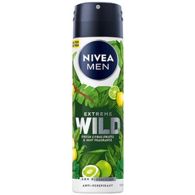 Nivea Men Extreme Wild Fresh Citrus Fruits & Mint deospray 150 ml – Hledejceny.cz