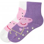 Dívčí termo ponožky 2 páry lila fialová / bílá – Hledejceny.cz
