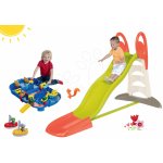 Smoby set Toboggan XL s vodou a vodní dráha AquaPlay Mountain Lake s jeskyní a loďky s pumpou 310261-22