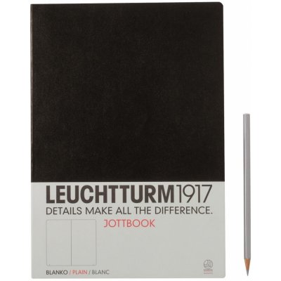 LEUCHTTURM1917 JOTTBOOK MEDIUM A5 linky black – Zbozi.Blesk.cz