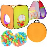 ISO STAN A HRACÍ DOMEČEK S TUNELEM VČETNĚ 200 MÍČKŮ žlutá – Zboží Dáma