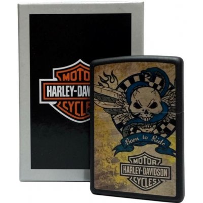 Zippo schwarz color H.D. Born to Ride – Hledejceny.cz