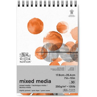 Winsor & Newton Blok Mixed Media Winsor & Newton, 250 g/m2 - 18 x 25 cm – Zboží Dáma