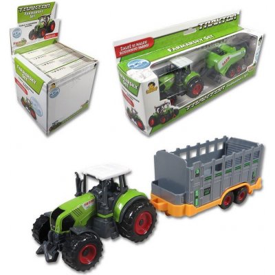 MaDe Farmářský set Traktor s vlečkou na skot 21 cm – Zboží Mobilmania