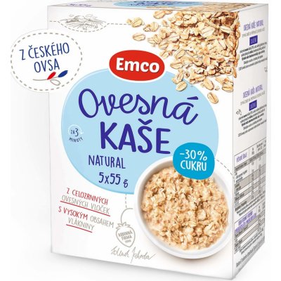 Emco Ovesná kaše Natural 5 x 55 g – Zboží Dáma