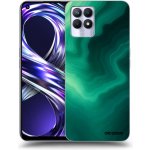 Picasee silikonový průhledný obal pro Realme 8i - Malachite – Zboží Živě
