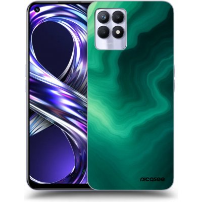 Picasee silikonový průhledný obal pro Realme 8i - Malachite – Zboží Živě