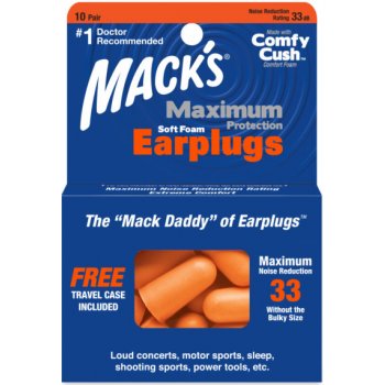 Macks Maximum špunty do uší 10 párů