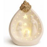 DECOLED LED svítící betlém keramický 7,8 × 5,5 × 10 cm, teple bílá, 2× LR44 – Hledejceny.cz