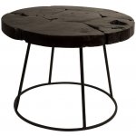 Dutchbone Kraton 60 cm černý teakový – Sleviste.cz