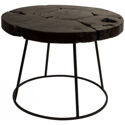 Dutchbone Kraton 60 cm černý teakový – Sleviste.cz