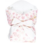 Enie Baby Péřová zavinovačka SATINE pink leaves – Zboží Mobilmania