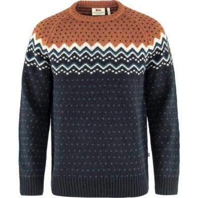 Fjallraven Övik Knit Sweater dark navy-terracotta brown