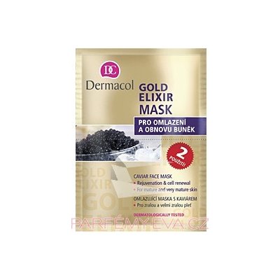 Dermacol Gold Elixir Mask Face Mask With Caviar Extract 2 x 8 g – Sleviste.cz