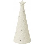 Vánoční porcelánový svítící LED stromeček vločky 15 cm, H&L – Hledejceny.cz