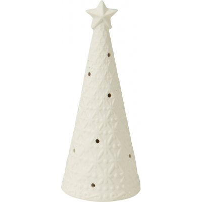 Vánoční porcelánový svítící LED stromeček vločky 15 cm, H&L – Hledejceny.cz