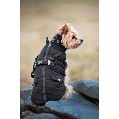 Vsepropejska Tulsi zimní bunda pro psa s postrojem – Zboží Mobilmania