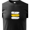 Dětské tričko Canvas dětské tričko Turistická značka žlutá, černá 2079