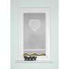 Záclona HOME WOHNIDEEN vitrážková záclona 54517 CORAZON 0105 bila 80x40 cm (v x s)