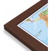 Nástěnné mapy Maps International Jižní Amerika - nástěnná politická mapa 100 x 120 cm Varianta: mapa v dřevěném rámu, Provedení: Pegi višeň