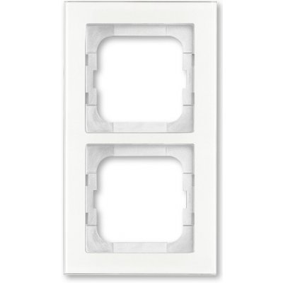 ABB Busch-axcent dvojrámeček bílé sklo 2CKA001754A4438 1722-280 – Hledejceny.cz