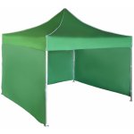 Expodum Nůžkový stan 3x3m hliníkový Zelená 3 boční plachty – Zboží Dáma