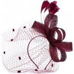 Fascinátor - bordový – Zboží Dáma