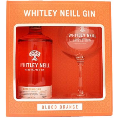 Whitley Neill blood orange gin 0,7L 43% (dárkové balení 1 sklenice)