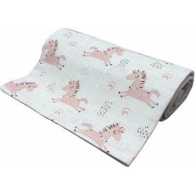 Prem International Tetra osuška 90x100 cm Růžový jednorožec 1 ks – Zboží Dáma