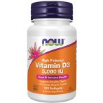 NOW Foods Now Vitamin D3 5000 IU 120 softgel kapslí – Hledejceny.cz