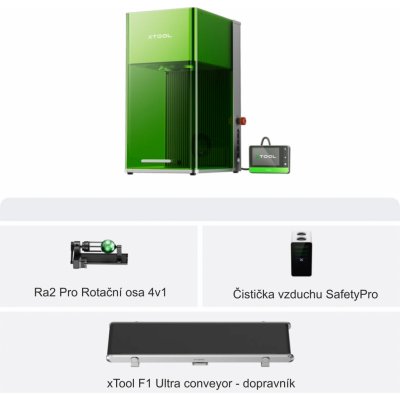 xTool F1 Ultra 20W Fiber & Diodový laser deluxe kit – Zboží Živě