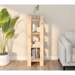 Knihovna dělicí stěna 41x35x125 cm masivní borovice – Zboží Dáma