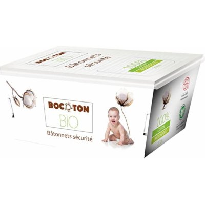 Bocoton Vatové tyčinky do uší pro děti z biobavlny, cotton safety buds 60 ks – Zboží Mobilmania