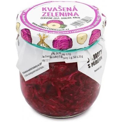 DOBROTYSPRIBEHEM.CZ Kvašená zelenina PICKLES - zelí jablko křen 340 g – Zboží Dáma
