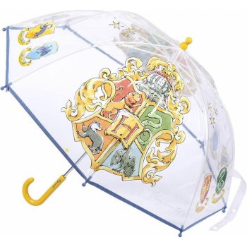 CurePink Harry Potter Bradavice Hogwarts 2400000677 deštník skládací průhledný