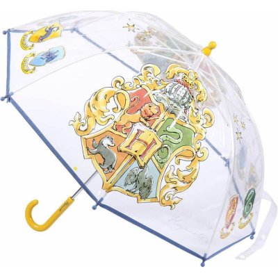 CurePink Harry Potter Bradavice Hogwarts 2400000677 deštník skládací průhledný – Zboží Mobilmania