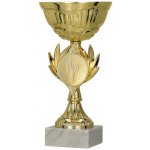 Kovový pohár Zlatý 19,5 cm 8 cm – Zboží Dáma