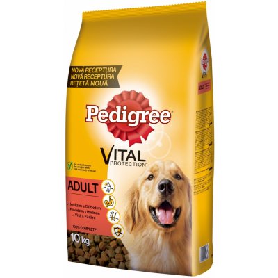 Pedigree Adult s hovězím a drůbežím masem 10 kg