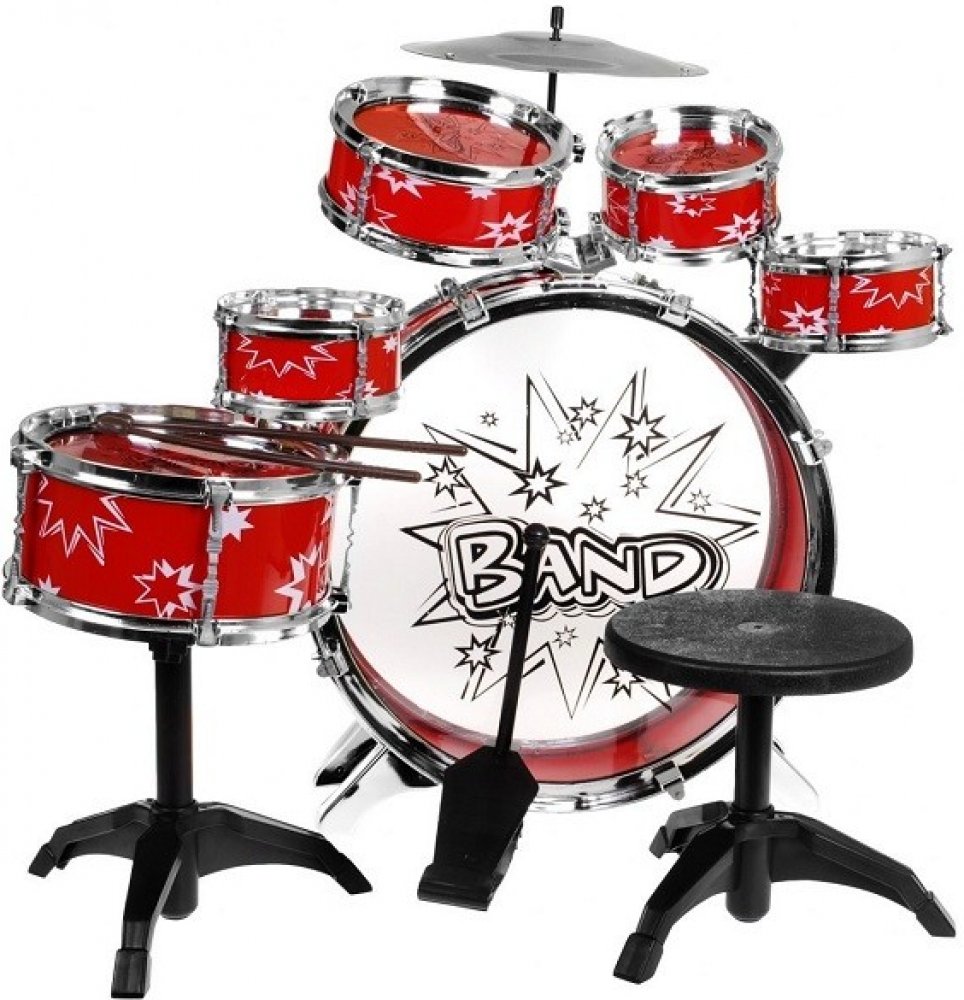 JAZZ DRUM. bicí souprava bubny pro kluky červená