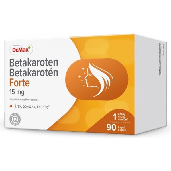 Doplněk stravy Dr. Max Betakaroten Forte 15 mg 90 kapslí