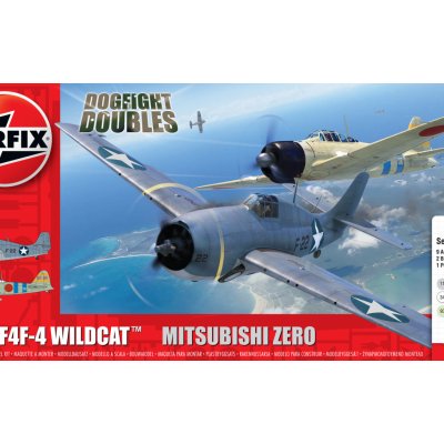 Airfix Gift Set Grumman F 4F4 Wildcat & Mitsubishi Zero Dogfight Double 1:72