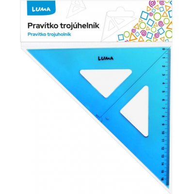 LUMA trading s.r.o. pravítko trojúhelník s ryskou, zelené 662036 – Zboží Živě