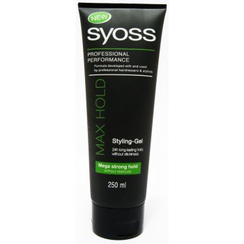 Syoss Max Hold Styling Gel 24h - pro Megasilnou fixaci vlasů 250 ml