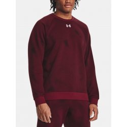 UA Rival Fleece Printed Crew Mikina Under Armour Červená