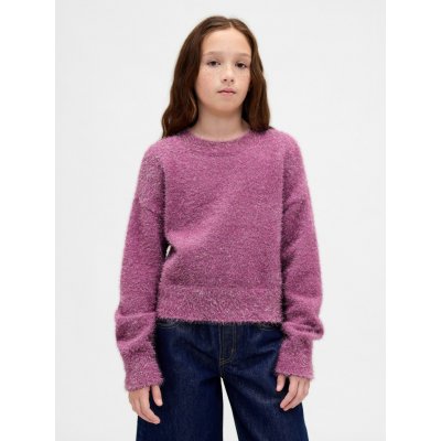 GAP dětský dívčí svetr s metalickým vláknem fialová – Sleviste.cz