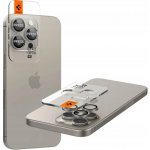 Spigen Glass tR EZ Fit Optik Pro 2 Pack, nature titanium - iPhone 15 Pro/15 Pro Max AGL07163 – Zboží Živě