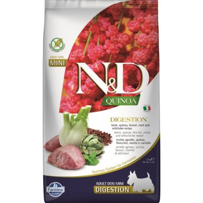N&D Quinoa Dog Adult Mini Digestion Lamb & Fennel 2,5 kg – Zbozi.Blesk.cz