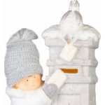 Dekorácia MagicHome Chlapček s poštovou schránkou LED 14.5x22.5x39 cm – Hledejceny.cz