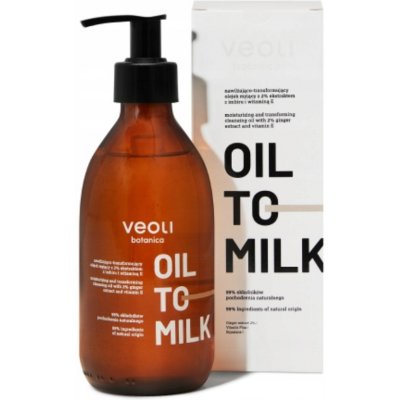 Veoli Botanica - Oil To Milk - Hydratační mycí olej na tělo - 290 ml – Zbozi.Blesk.cz